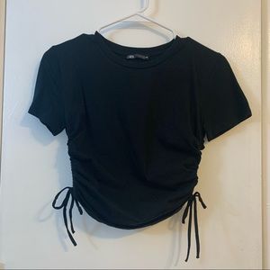 Zara tie cropped top